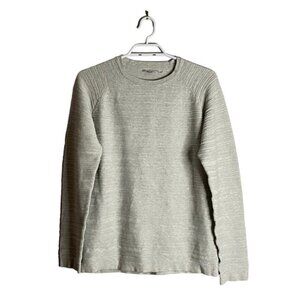 Jack & Jones Men's Light Gray Crewneck Long Sleeve Sweatshirt